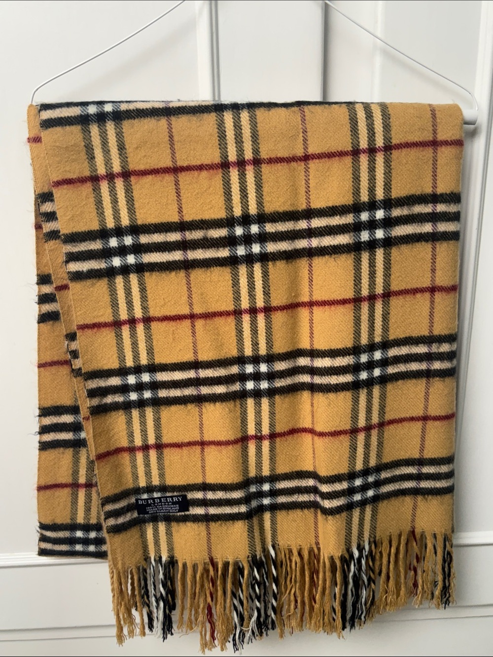 Burberry Check Cashmere Scarf